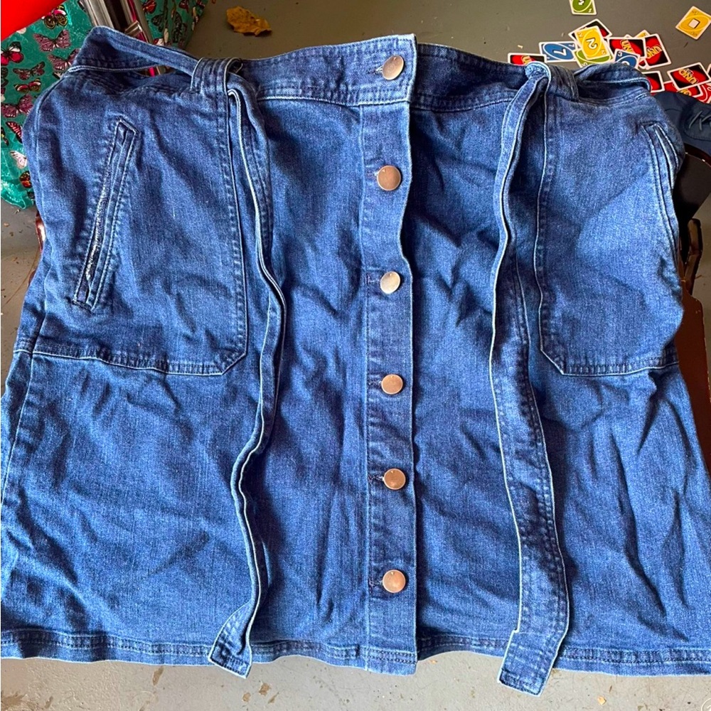 Denim Short Skirt plus size